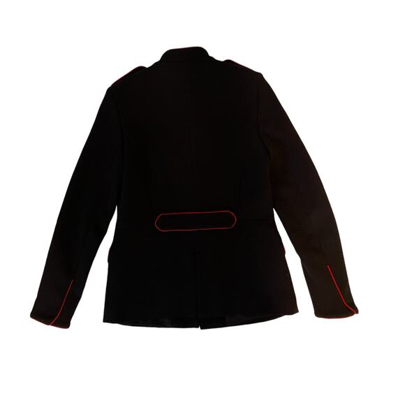 Zara Trafaluc Outerwear Black Military Jacket Size Small - Picture 4 of 10